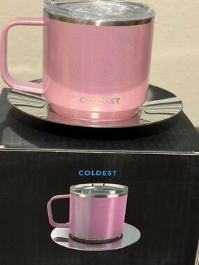 4oz $25. Forever Pink Glitter COLDEST Espresso Cup